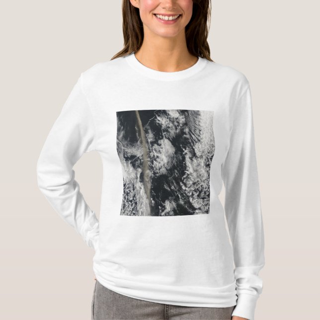 Satellitenansicht einer Aschenwolke T-Shirt (Vorderseite)