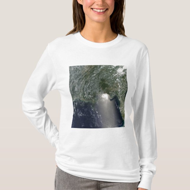 Satellitenansicht einer Ölpest T-Shirt (Vorderseite)