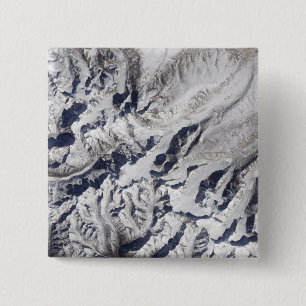 Satellitenansicht eines Himalajagletschers Button