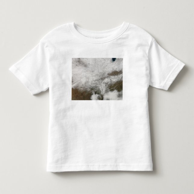Satellitenansicht eines schweren Wintersturms Kleinkind T-shirt (Vorderseite)