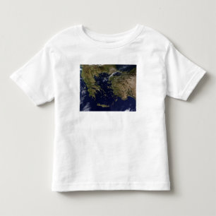 Satellitenansicht Griechenlands und der Türkei Kleinkind T-shirt