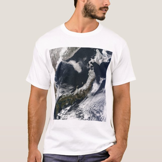 Satellitenansicht Japans T-Shirt (Vorderseite)