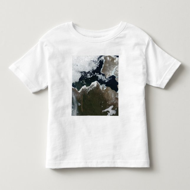 Satellitenansicht Nordwestkanadas Kleinkind T-shirt (Vorderseite)