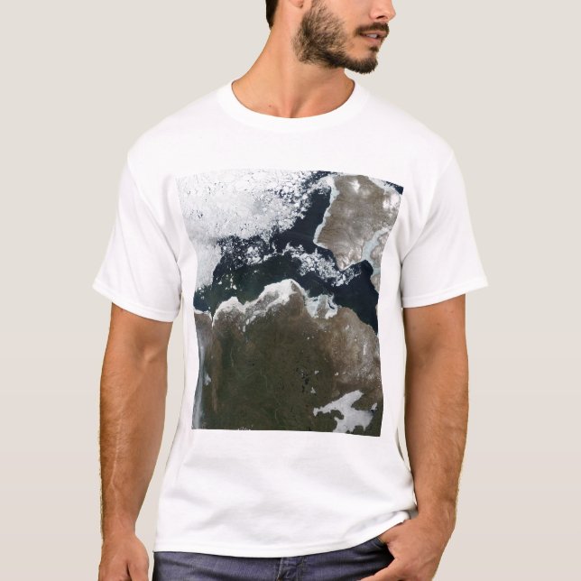 Satellitenansicht Nordwestkanadas T-Shirt (Vorderseite)