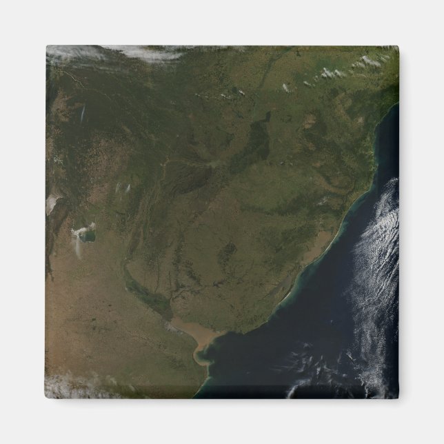 Satellitenansicht Südamerikas Magnet (Vorne)