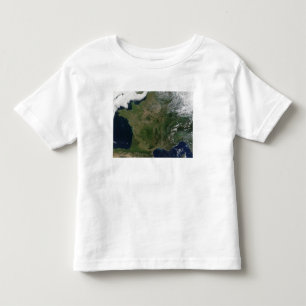 Satellitenansicht von Frankreich Kleinkind T-shirt