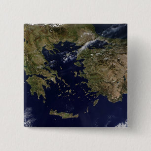 Satellitenansicht von Griechenland und von Türkei Button