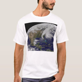 Satellitenansicht von Hurrikan Sandy T-Shirt