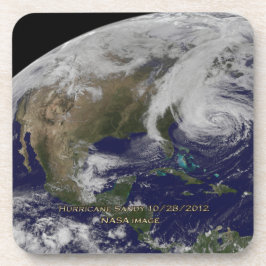 Satellitenansicht von Hurrikan Sandy Untersetzer