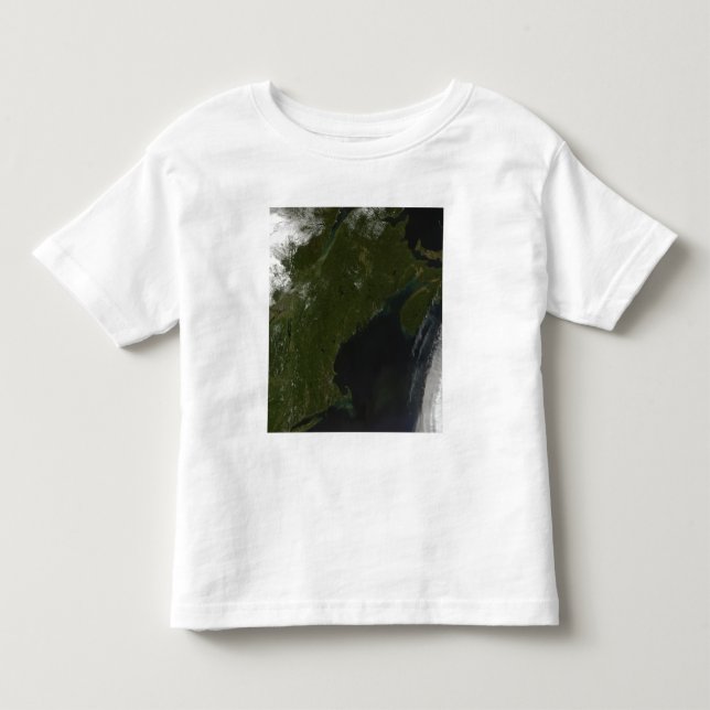 Satellitenansicht von New England Kleinkind T-shirt (Vorderseite)