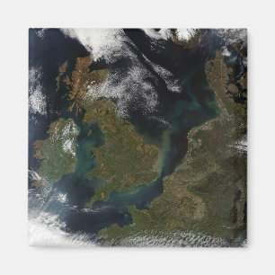 Satellitenansicht von Nordeuropa Magnet