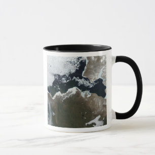 Satellitenansicht von Nordwestkanada Tasse