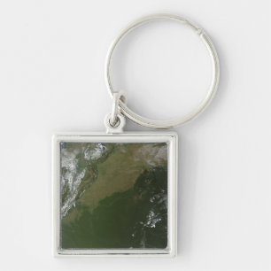 Satellitenansicht von Ostkolumbien Schlüsselanhänger