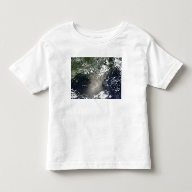Satellitenansicht von Streifen und Ölbändern Kleinkind T-shirt (Vorderseite)