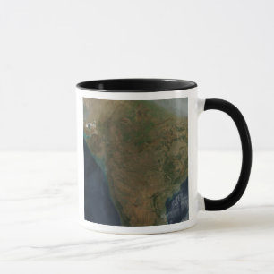 Satellitenansicht Zentralindiens Tasse