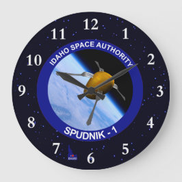 Satellitenauftrag-Flecken Idahos Spudnik Große Wanduhr
