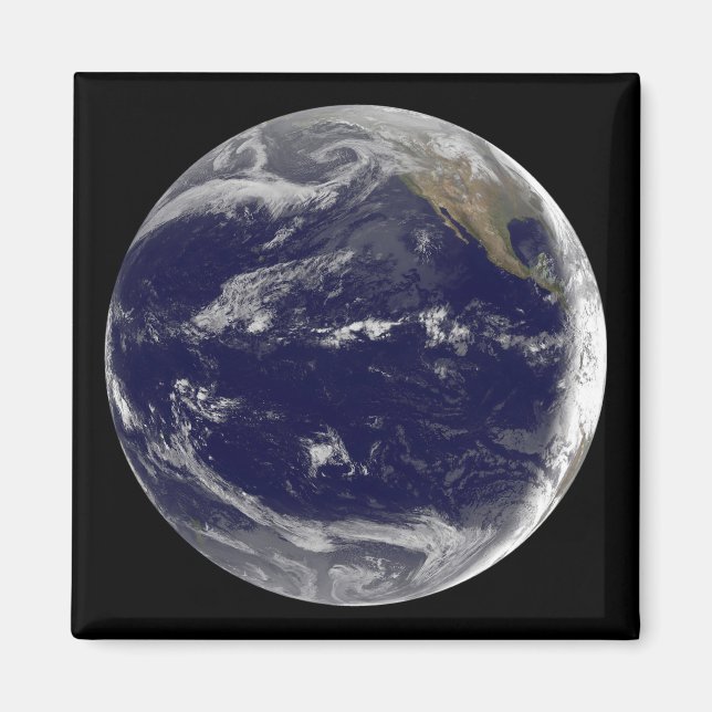 Satellitenbild der Erde 2 Magnet (Vorne)