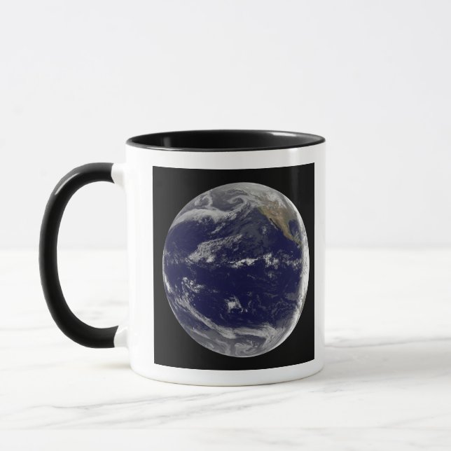Satellitenbild der Erde 2 Tasse (Links)