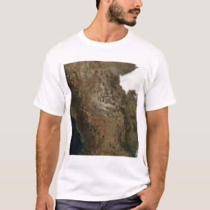 Satellitenbild der Landschaft von Zentralmexiko T-Shirt