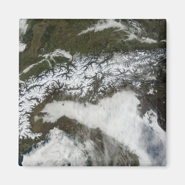 Satellitenbild Die Alpen Magnet (Vorne)