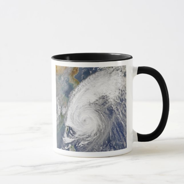 Satellitenbild eines Taifuns Tasse (Rechts)