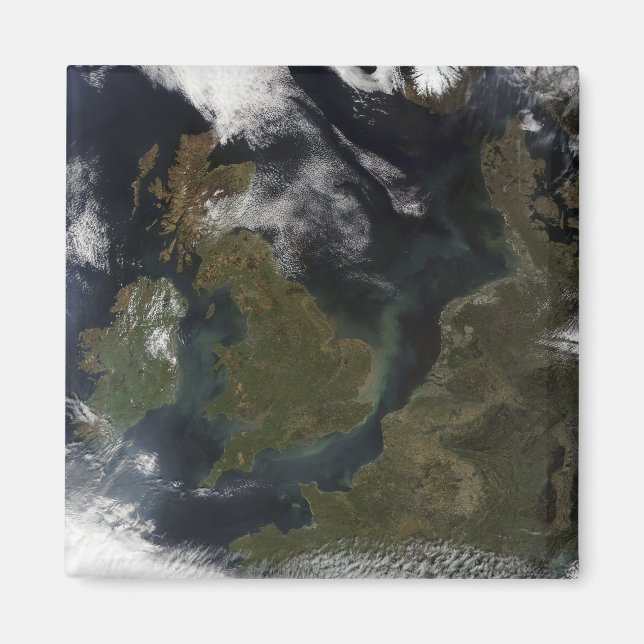 Satellitenbild Nordeuropas Magnet (Vorne)