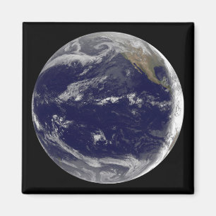 Satellitenbild von Erde 2 Magnet