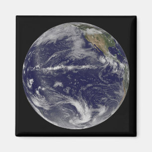 Satellitenbild von Erde Magnet