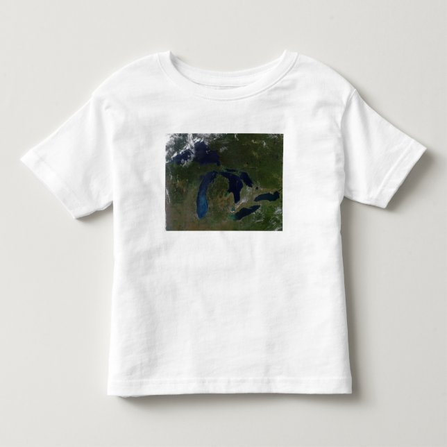 Satellitenblick auf die Großen Seen Kleinkind T-shirt (Vorderseite)