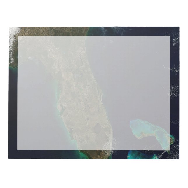 Satellitenblick auf Florida. Notizblock (Vorderseite)