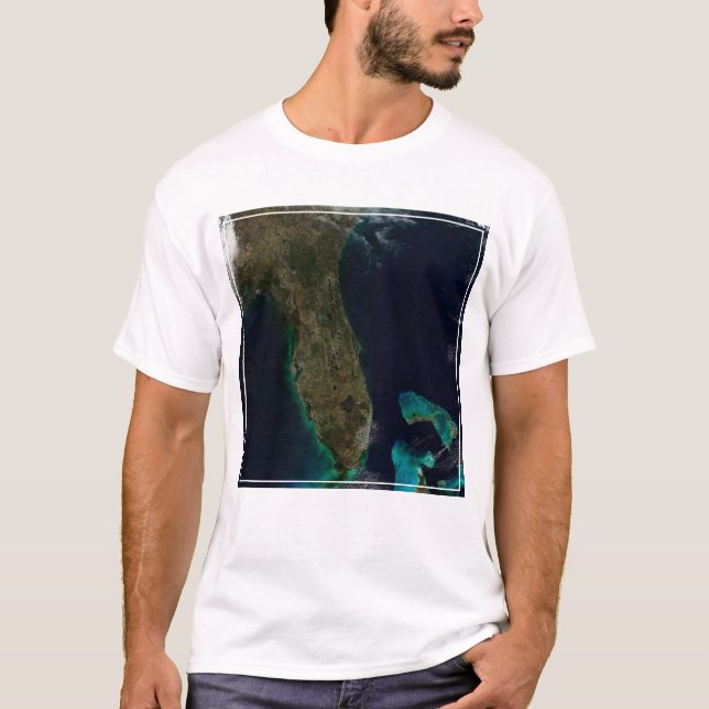Satellitenblick auf Florida. T-Shirt (Vorderseite)