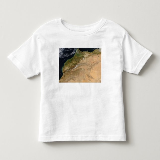 Satellitenblick Marokkos Kleinkind T-shirt (Vorderseite)