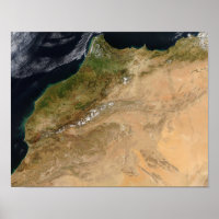 Satellitenblick Marokkos