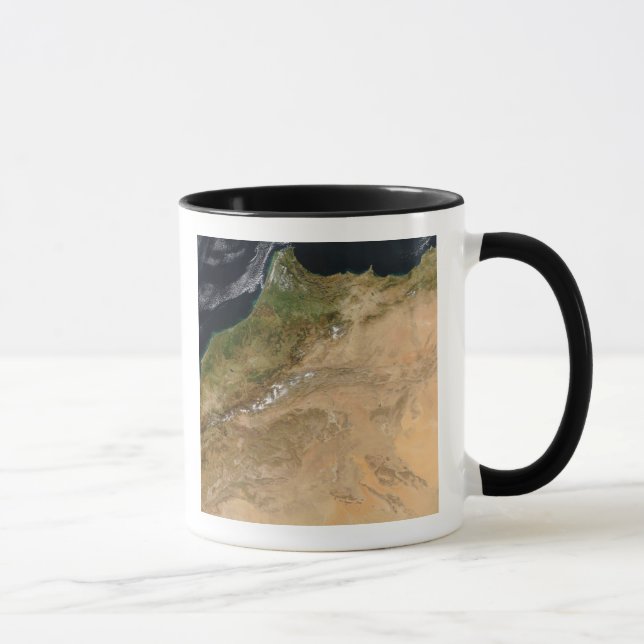 Satellitenblick Marokkos Tasse (Rechts)