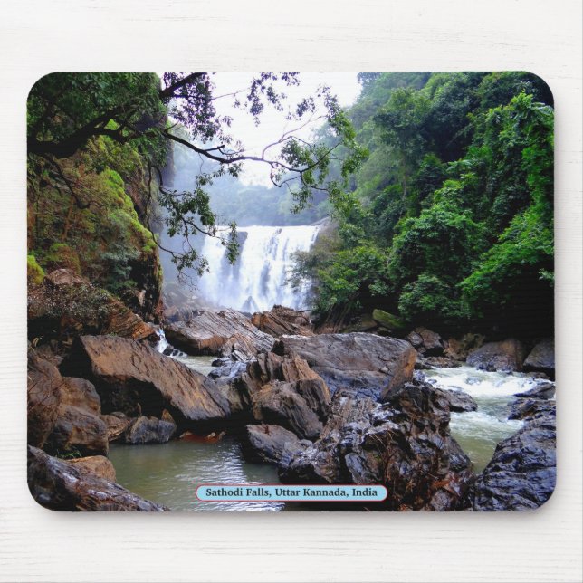 Sathodi Falls, Uttar Kannada, Indien Mousepad (Vorne)