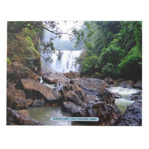 Sathodi Falls, Uttar Kannada, Indien Notizblock