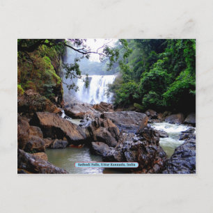 Sathodi Falls, Uttar Kannada, Indien Postkarte