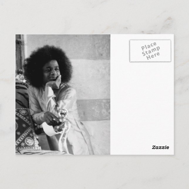 Sathya Sai Baba Postcard Postkarte (Rückseite)