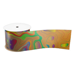 Satin Arc en arc-en-ciel l'eau goutte ruban