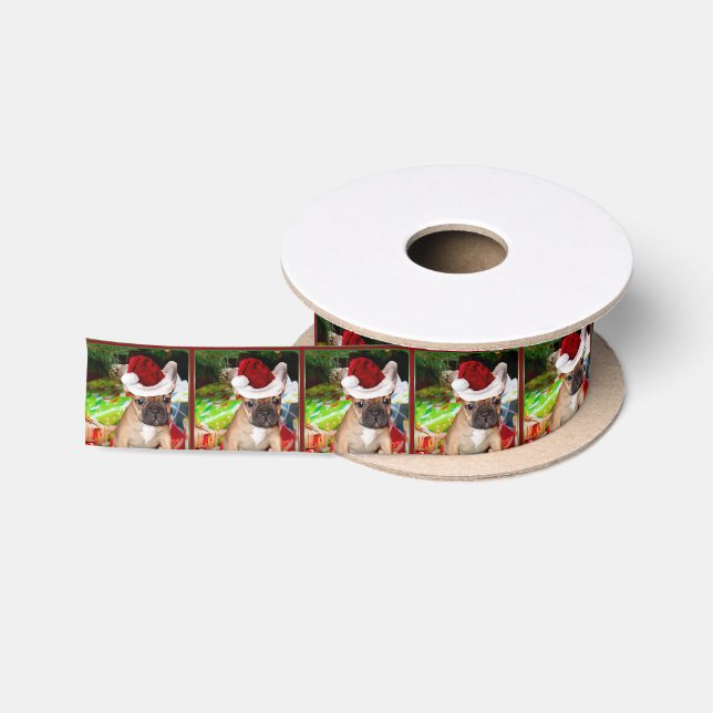 Satin-Band Hund der Weihnachtsfranzösischen Satinband (Spule)