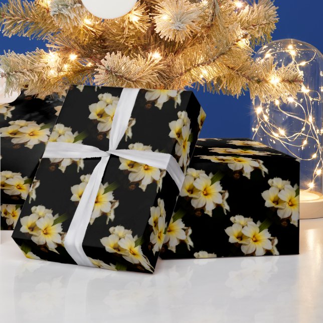 Satin-Blume Geschenkpapier (Feiertage)