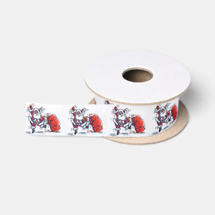 Satin bobine de ruban Père Noël en colère