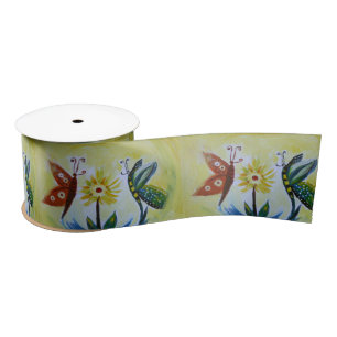 Satin ButterfCustom 3 en ruban satiné large, Spool de 2