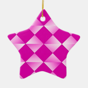 Satin Diamonds - Orchid & magenta Keramik Ornament