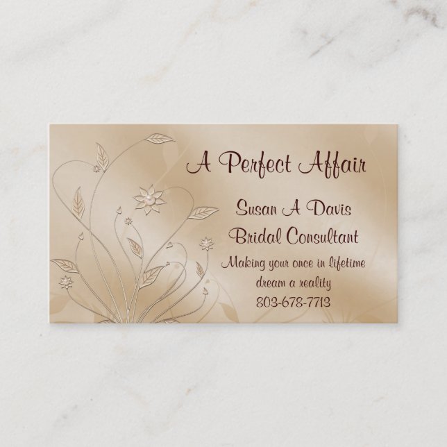 Satin-Eleganz Visitenkarte (Vorderseite)