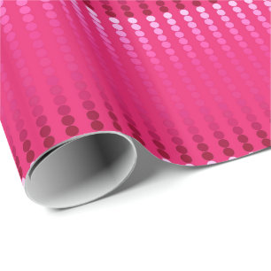Satin-Punkte - Faschisenrot Geschenkpapier