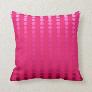 Satin-Punkte - Faschisenrot Kissen