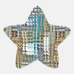Satin Quilt Stern-Aufkleber