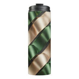 Satin Ribbon Pattern – Elegant Soft Fabric Loop Thermosbecher