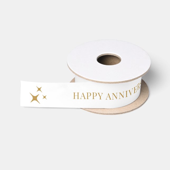 Satin Ribbon, Personalisiertes Jubiläum Satinband (Spule)